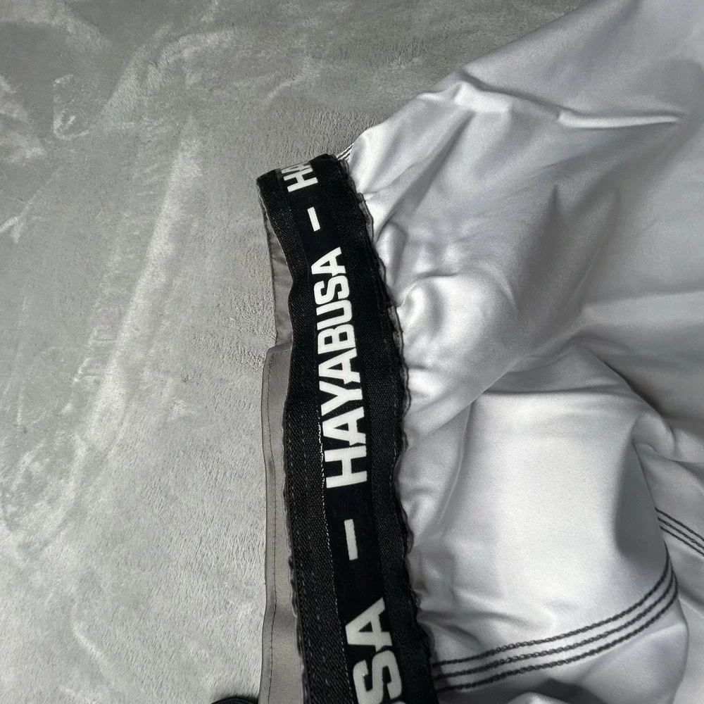 Hayabusa Hex Mid Thigh Fight Shorts Mens XL Gray MMA Training Athletic NWT